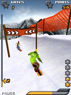 Java игра Snowboard Hero. Скриншоты к игре Герой Сноуборда