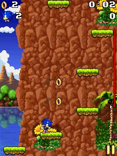Java игра Sonic Jump. Скриншоты к игре 