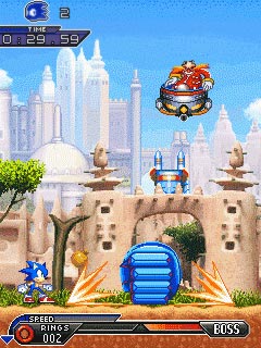 Java игра Sonic Unleashed. Скриншоты к игре Соник Освобожденный