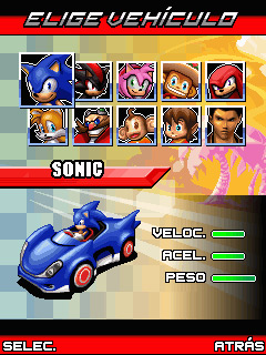 Java игра Sonic and Sega All Stars Racing. Скриншоты к игре Гонки Соника и всех звёзд Сеги
