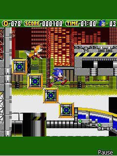 Java игра Sonic the Hedgehog 2 Dash. Скриншоты к игре 