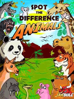 Java игра Spot The Difference Animals. Скриншоты к игре Найди отличия у животных