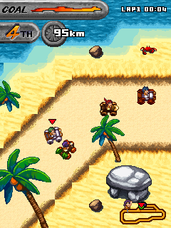 Java игра Stone Age Racing. Скриншоты к игре Гонки Каменного Века