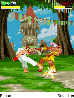Java игра Street Fighter. Alpha Rapid Battle. Скриншоты к игре Уличный Боец. Быстрые сражения Альфа