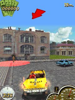 Java игра Super Taxi Driver. Скриншоты к игре Водитель супертакси