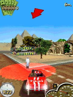 Java игра Super Taxi Driver. Скриншоты к игре Водитель супертакси
