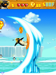 Java игра Surfs Up. Скриншоты к игре Лови Волну
