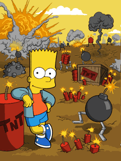 Java игра The Simpsons 2 Itchy and Scratchy Land. Скриншоты к игре Симпсоны 2. Атракцион Ичи и Скретчи.