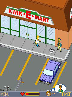 Java игра The Simpsons Minutes To Meltdown. Скриншоты к игре Симпсоны. Минуты до Взрыва