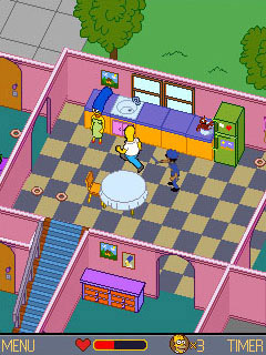Java игра The Simpsons Minutes To Meltdown. Скриншоты к игре Симпсоны. Минуты до Взрыва