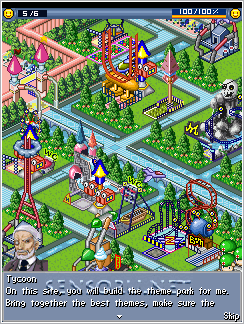Java игра Theme Park Tycoon. Скриншоты к игре Магнат парка развлечений