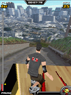 Java игра Tony Hawks Downhill Jam 3D. Скриншоты к игре Скетбординг Тони Хавка 3D