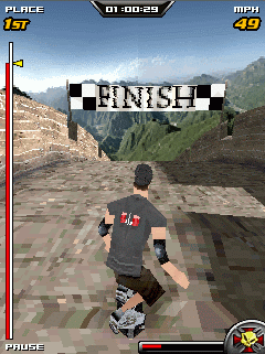 Java игра Tony Hawks Downhill Jam 3D. Скриншоты к игре Скетбординг Тони Хавка 3D