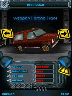 Java игра W.A.R. Weapons, Arena, Race!. Скриншоты к игре W.A.R. Оружие, Арена, Гонки!