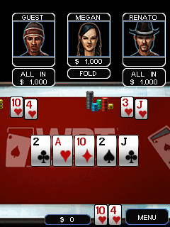 Java игра World Poker Tour: Holdem Showdown. Скриншоты к игре  Мировой Турнир по Покеру: Раскрытие Карт Холдема