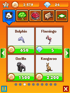 Java игра Wonder Zoo. Скриншоты к игре Чудо Зоопарк