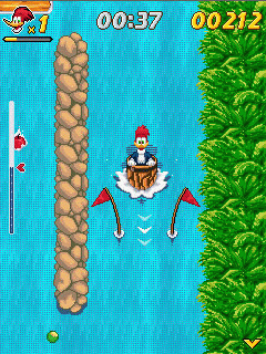Java игра Woody Woodpecker. In waterfools. Скриншоты к игре Дятел Вуди. В водопадах