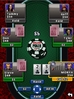 Java игра World Series of Poker. Скриншоты к игре 