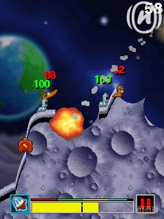 Java игра Worms 2008. Скриншоты к игре Червячки 2008