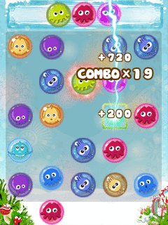 Java игра Xmas Bubblies. Скриншоты к игре Рождественские пузыри